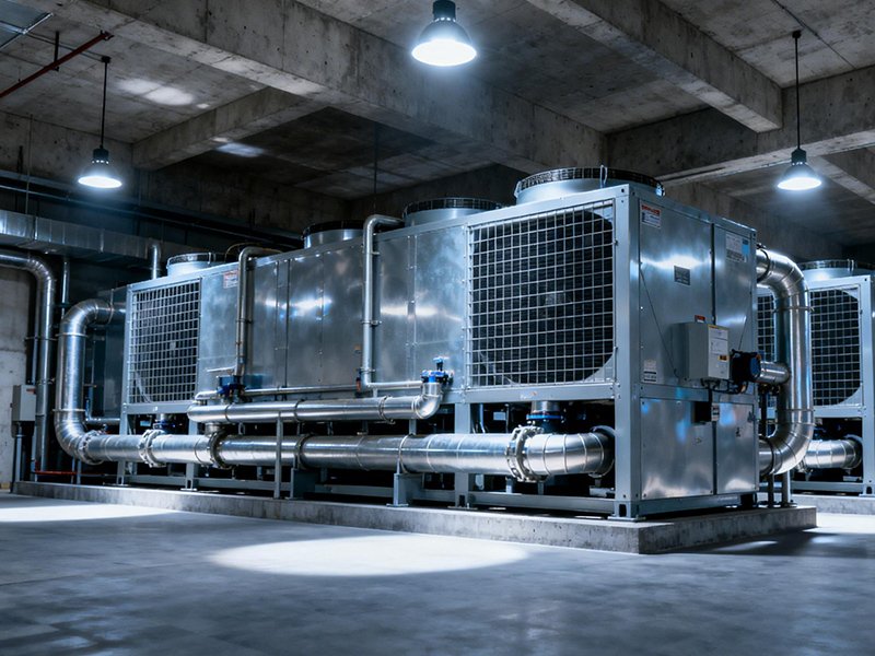 Home central air conditioning scene diagram